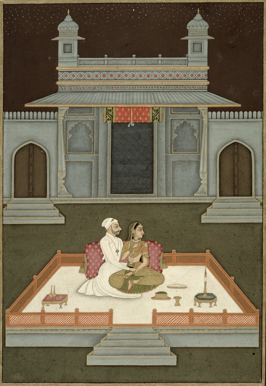 Sisään. 65.3 Raga Dipaka, n.1760 tekijältä Indian School