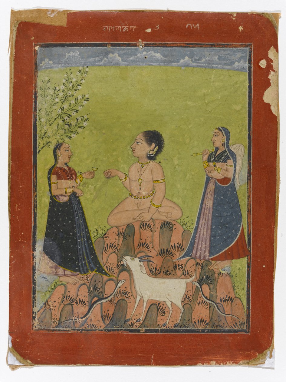 Malkos Raga, n.1735-40 (läpinäkymätön wc paperilla) tekijältä Indian School