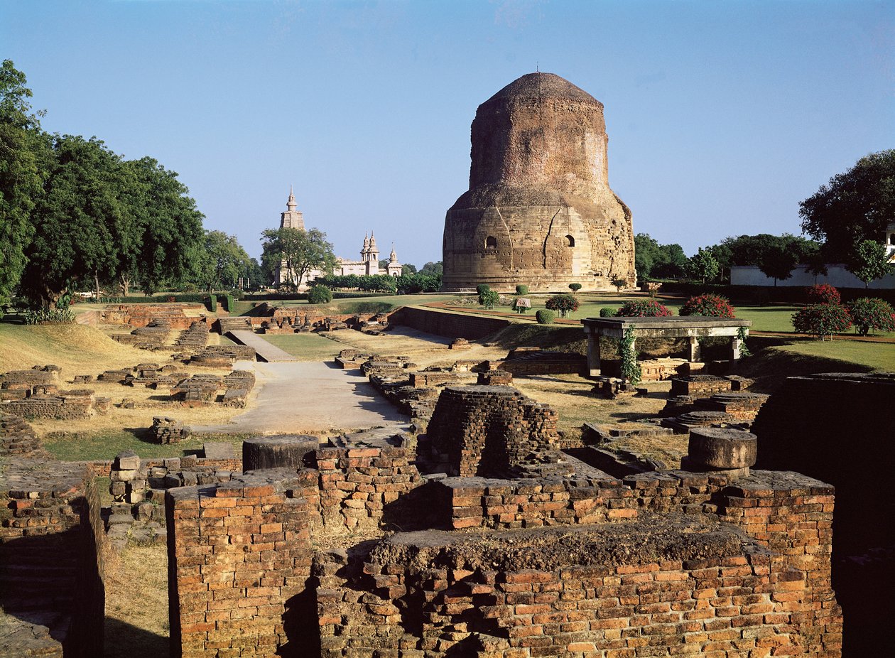 Dhamekh-stupa, noin 500 jKr tekijältä Indian School