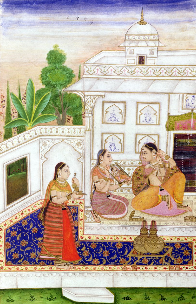 Vilaval Ragini: Nainen wc:ssä, Ragamalassa, Bikanerista, Rajasthanista tekijältä Indian School