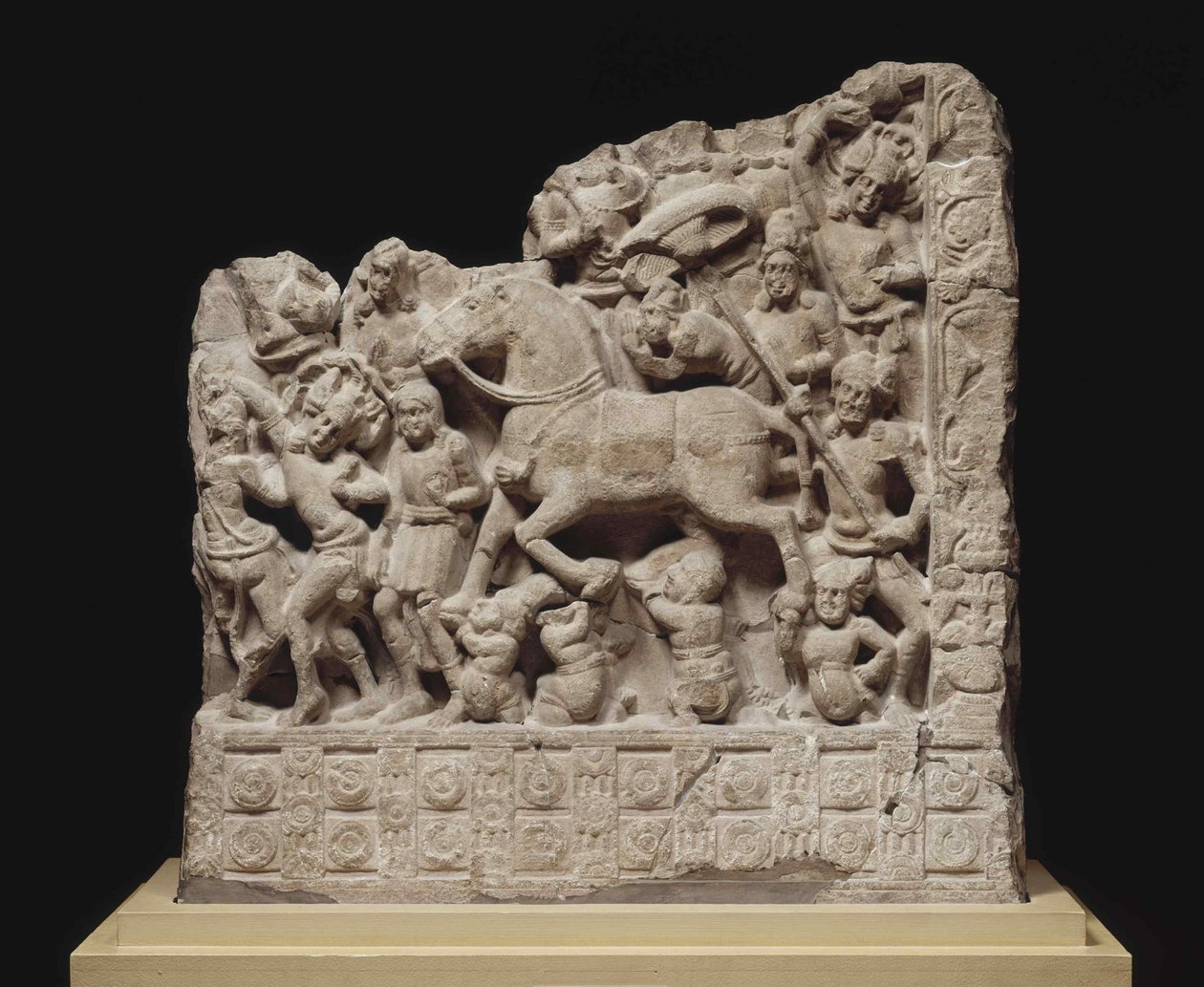 Siddhartha Gautaman suuri lähtö, 2. vuosisadalla. ILMOITUS. tekijältä Indian Art.