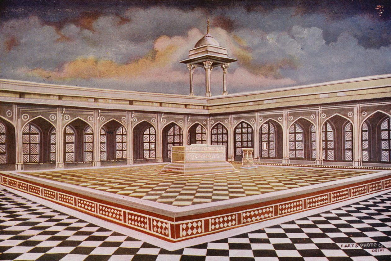 Agra: Akbarin hauta ja sen marmorirakennukset (värikuva). tekijältä Indian photographer