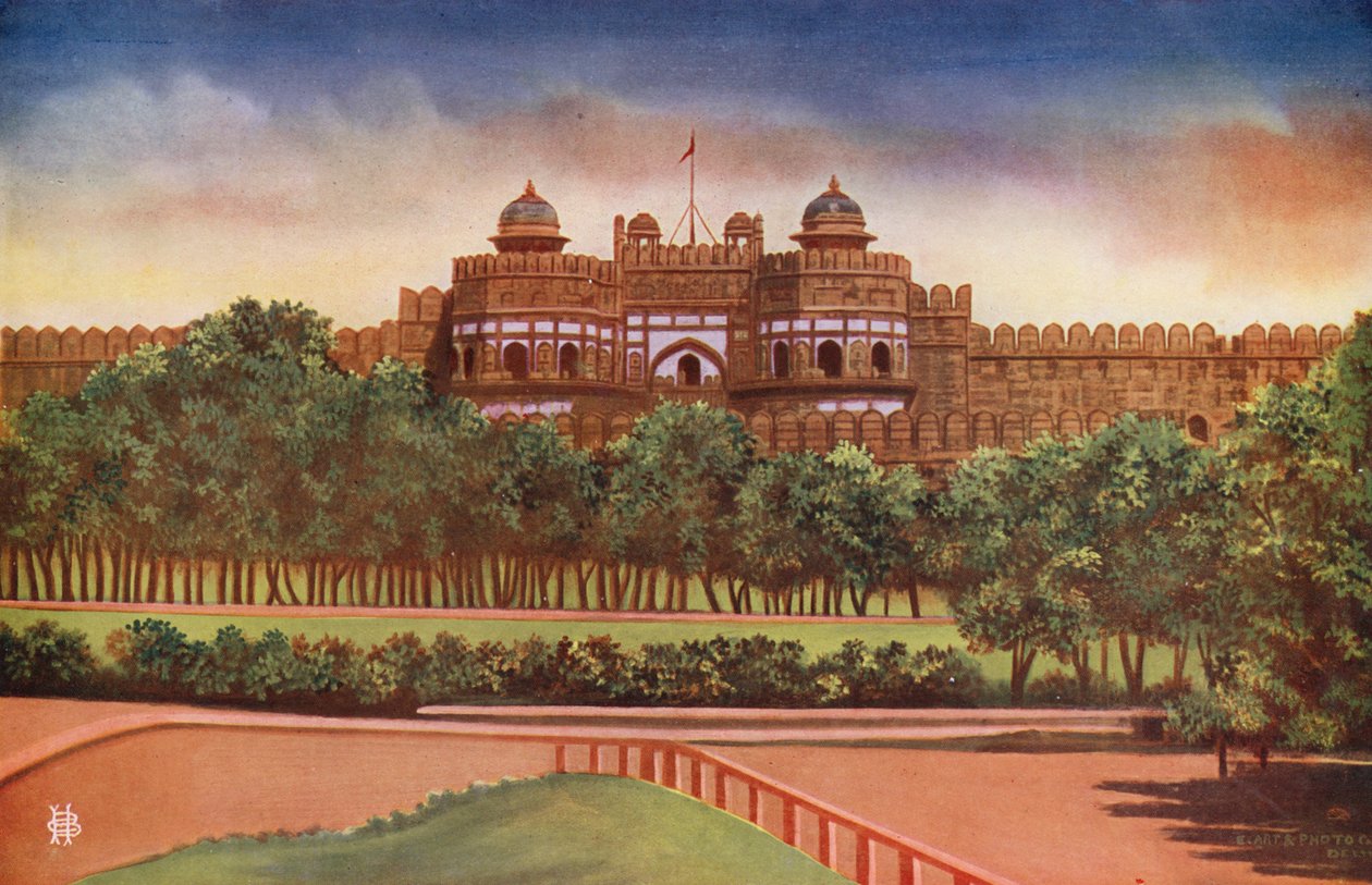 Delhi Gate, Agran linnoitus (värivalokuva) tekijältä Indian photographer