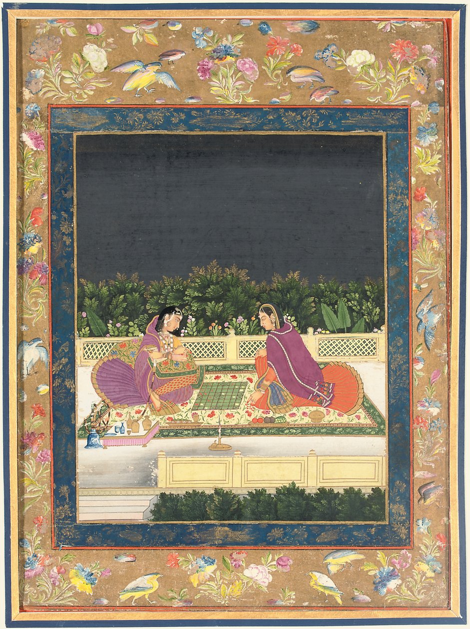 Shakkipeli, Mughal India, 1700-luvun toinen puoli tekijältä Indian School