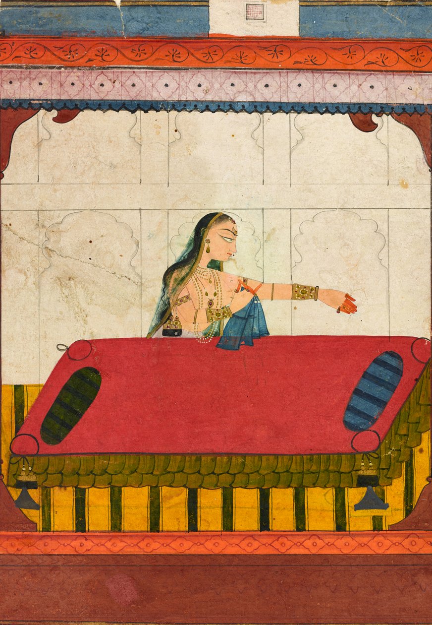 Surullinen rakastaja, katkelma Rasamanjari, n.1710 tekijältä Indian School