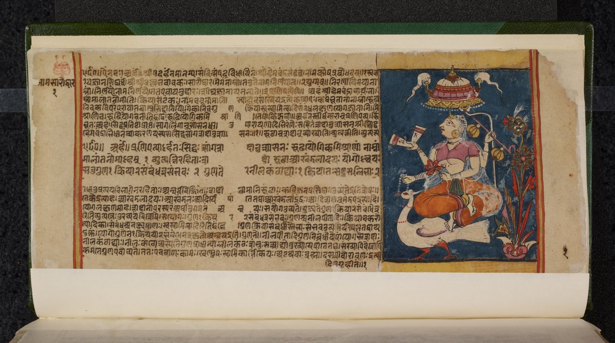 Abhidan Chintamani käsikirjoitusfolio tekijältä Indian School