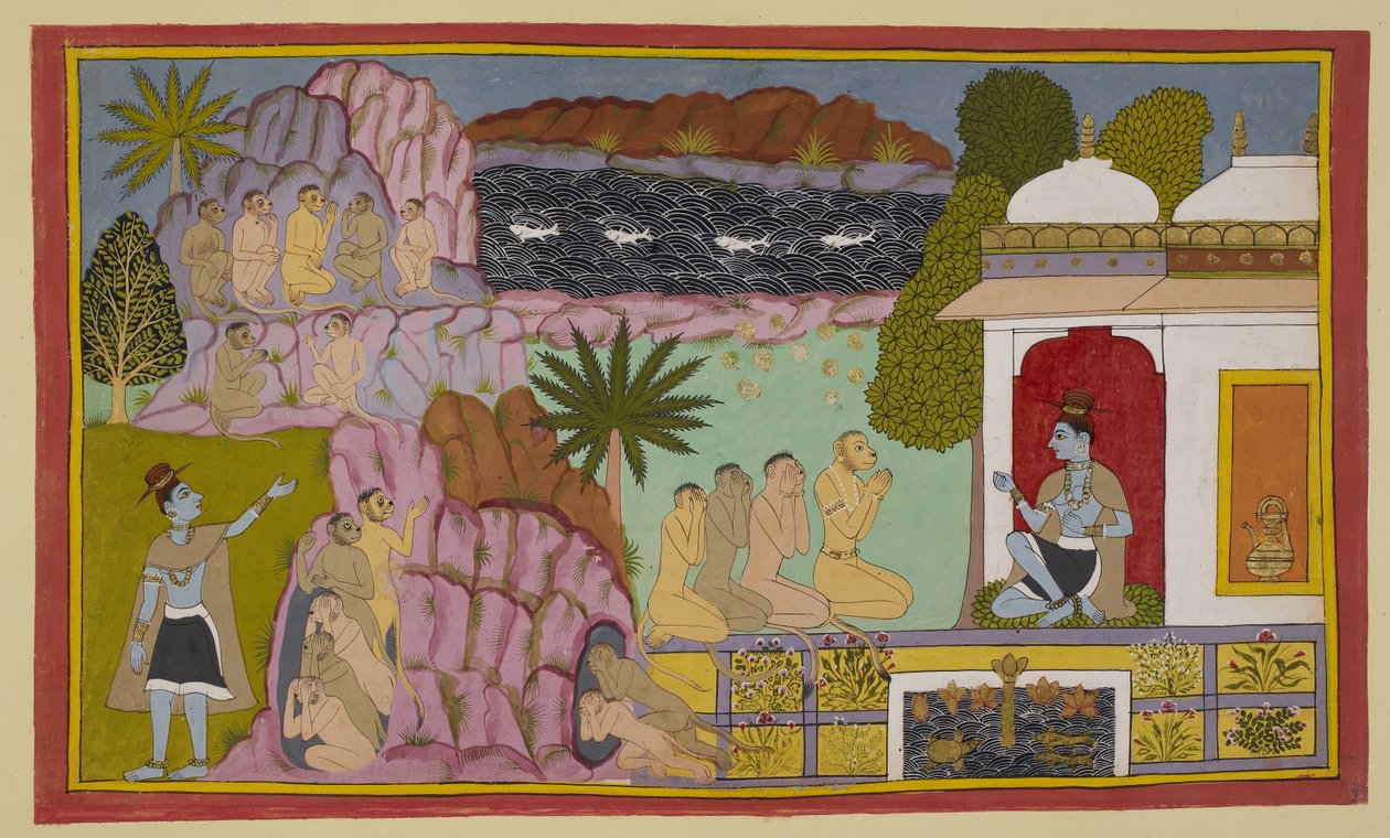 Lisää 15296 (2) f.65r, Apinat ovat kertoneet Svayaṃprabhalle tekijältä Indian School