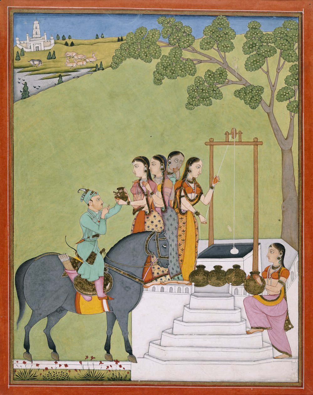 Lisää Or.3846 Prinssi kaivolla, n.1780 (akvarelli paperille) tekijältä Indian School