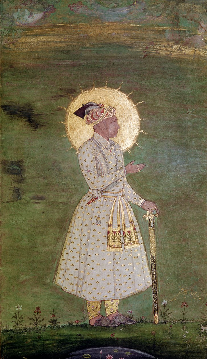 Akbar (1542-1605) tekijältä Indian School