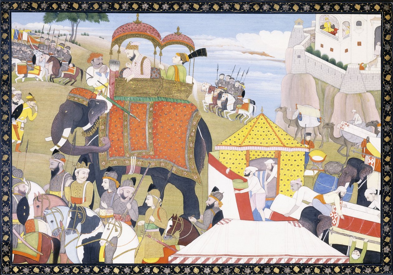 Kuvitus Hamir Hathista 1800-luvun alussa tekijältä Indian School