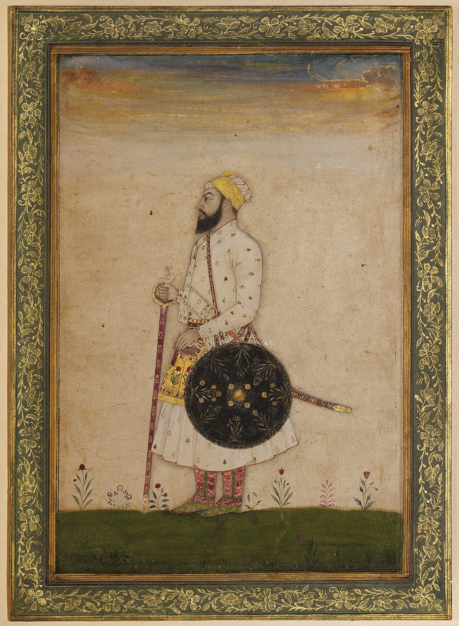 Bahram Khan, Shah Jahanin hovivirkamies Mughal-Intiassa, noin 1720 tekijältä Indian School