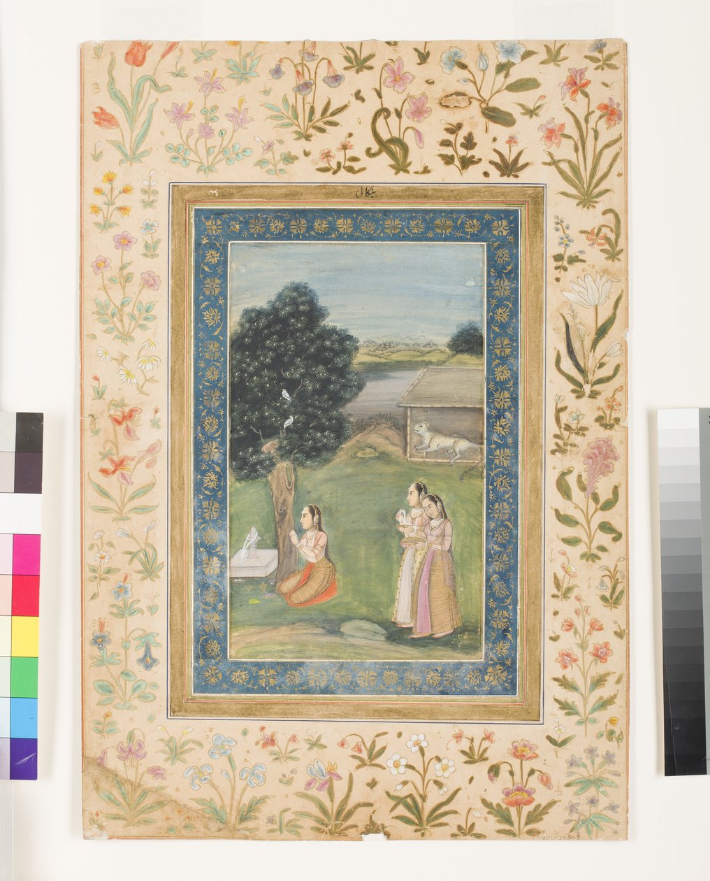 Bhairavi Ragini Bhairavasta, noin 1780 tekijältä Indian School