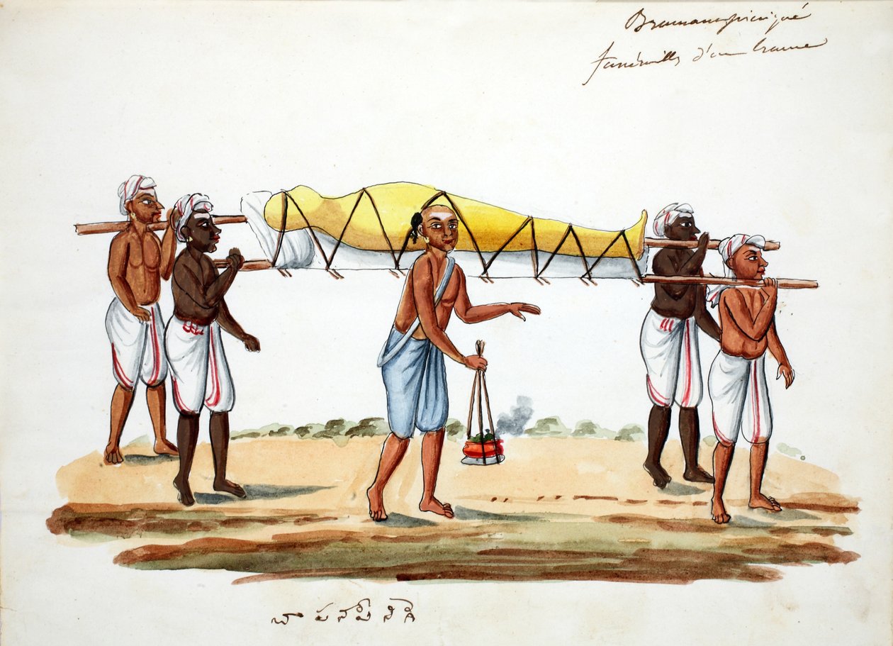 Brahmanin hautajaiskulkue (wc paperilla) tekijältä Indian School