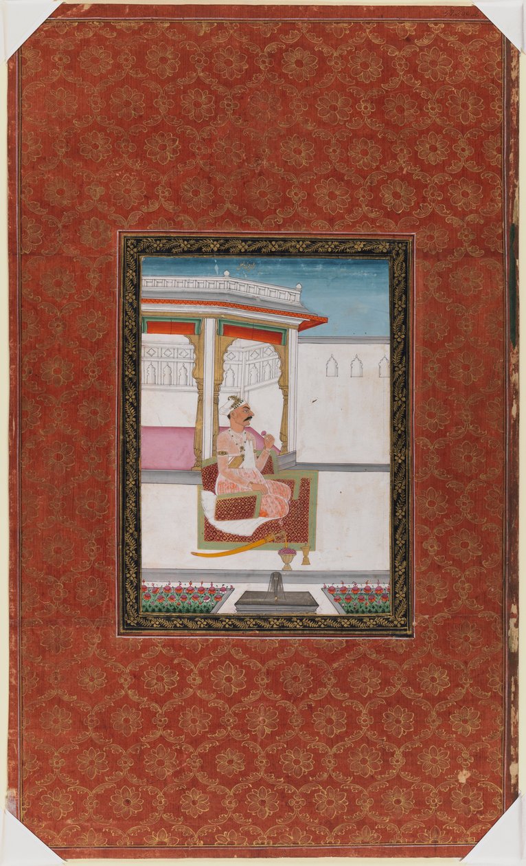 Chandhu Lal, 1875-1900 (läpinäkymätön wc ja kultaa paperilla) tekijältä Indian School