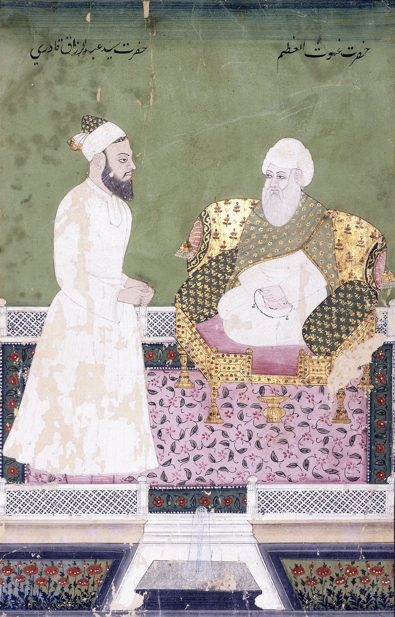 Sukellus Al-Azzam, Abdul Qadeer Ghaylan Bagdadissa, noin 1800 tekijältä Indian School