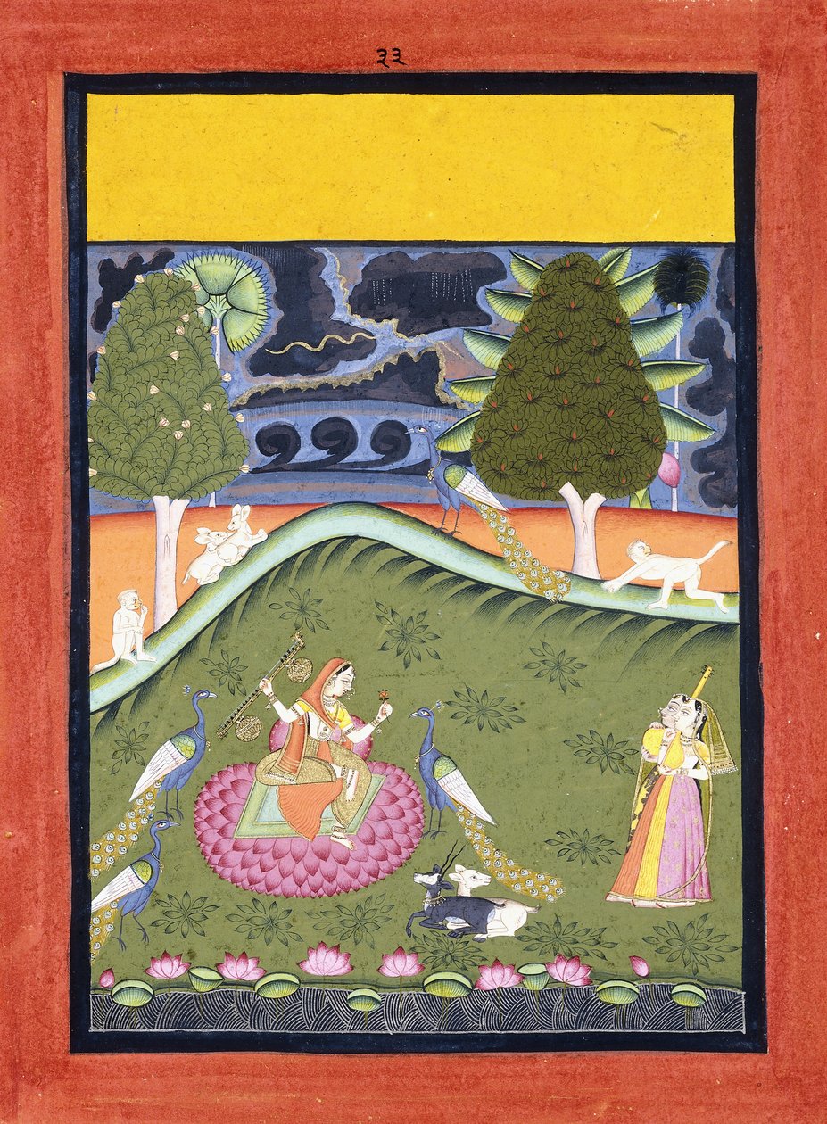 Gormalar Ragini, c. 1740 tekijältä Indian School