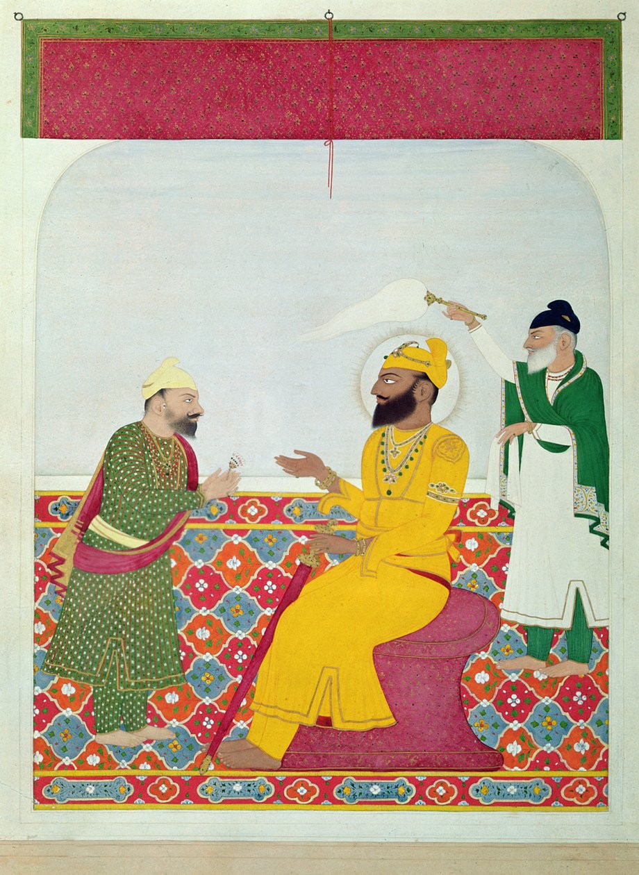 Guru Gobind Singh (1666-1708) 1815-25 tekijältä Indian School