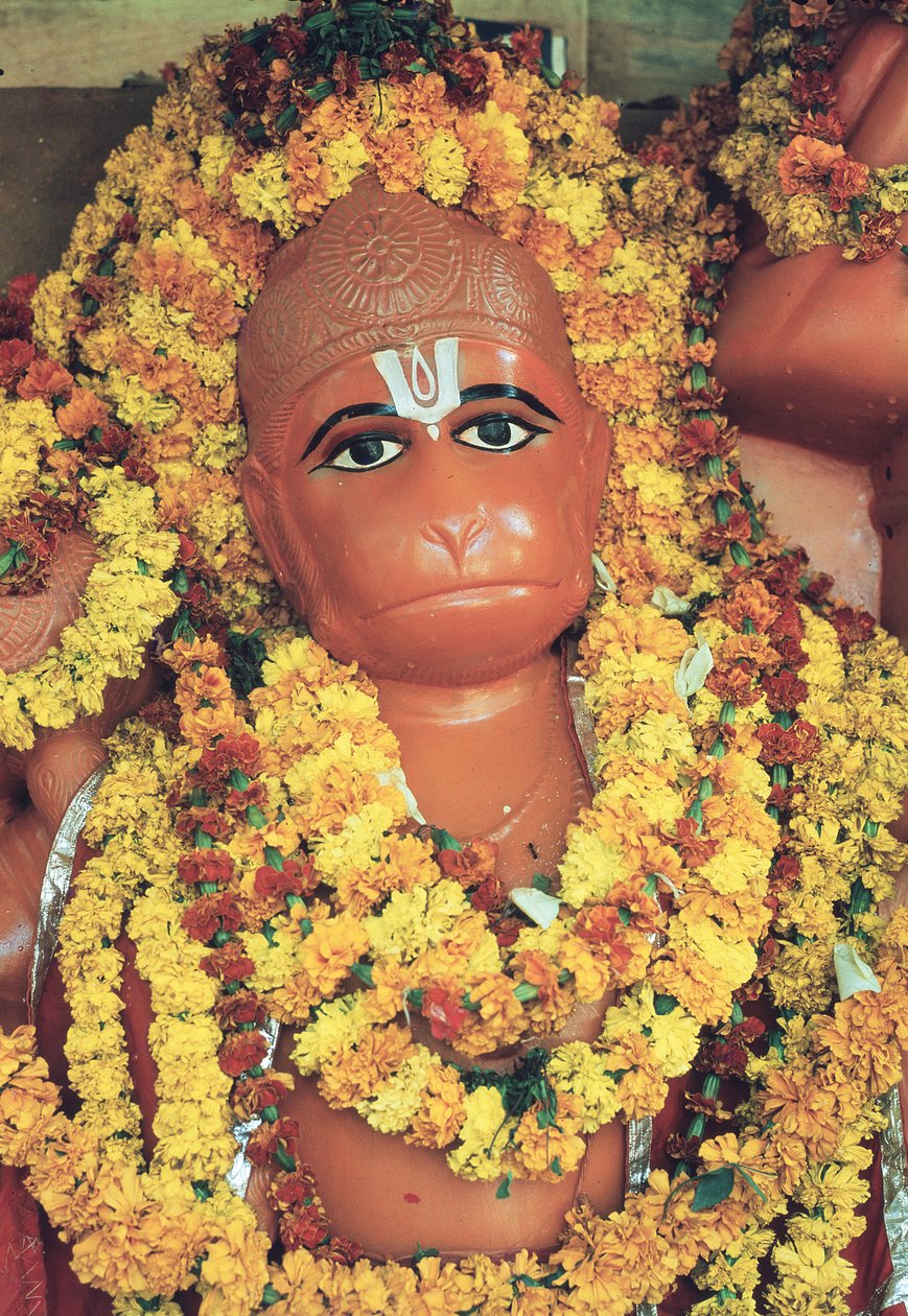 Hanuman, apinajumala (pinnoitettu emali) tekijältä Indian School