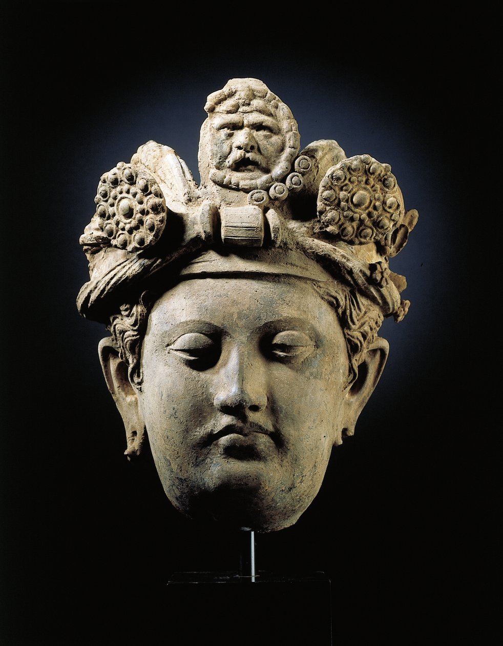 Gandharan bodhisattvan pää tekijältä Indian School