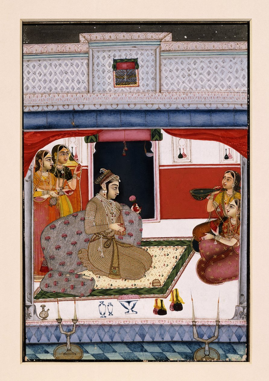 Hindola Ragini, n. 1738 tekijältä Indian School