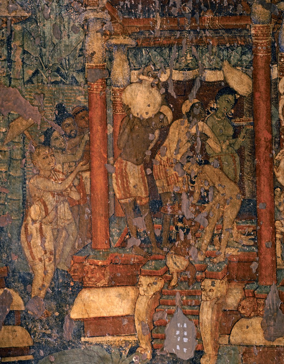 INDIAN ART: 5.-6. vuosisadan alussa (fresko). tekijältä Indian School