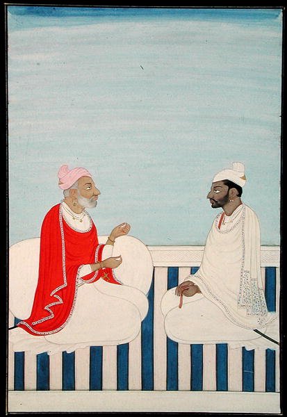 Sisään. 11B.53 Raja pitää yleisön, n. 1800 (vellum) tekijältä Indian School