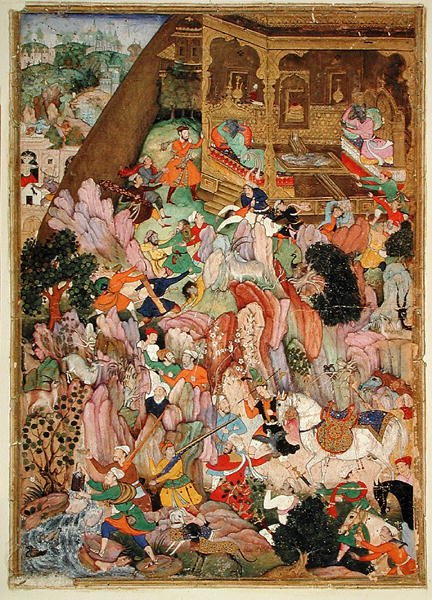 Sisään. 32.2.12 Harivasma, Karhun palatsi, n.1586 (vellum) tekijältä Indian School