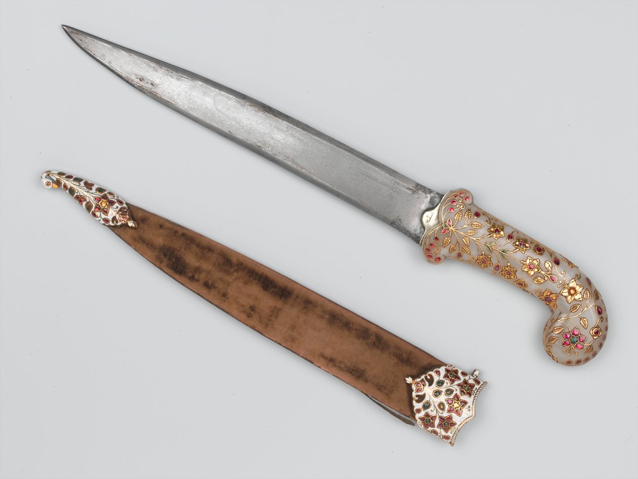 Khanjar, joka kuului Tipu Sultan, otettu Seringapatamissa, noin 1799 tekijältä Indian School