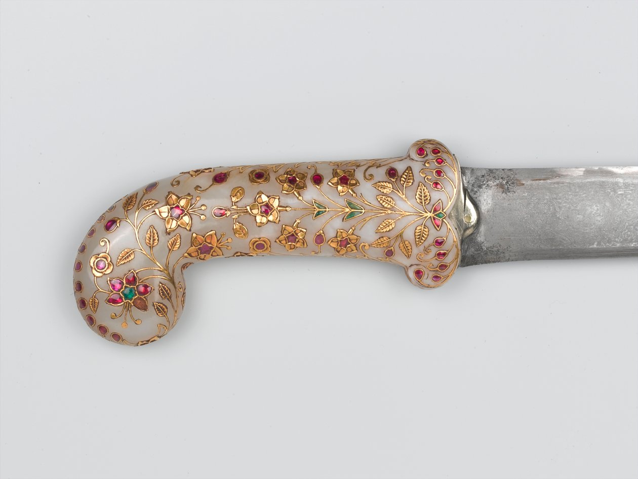 Khanjar, joka kuului Tipu Sultan, otettu Seringapatamissa, noin 1799 tekijältä Indian School