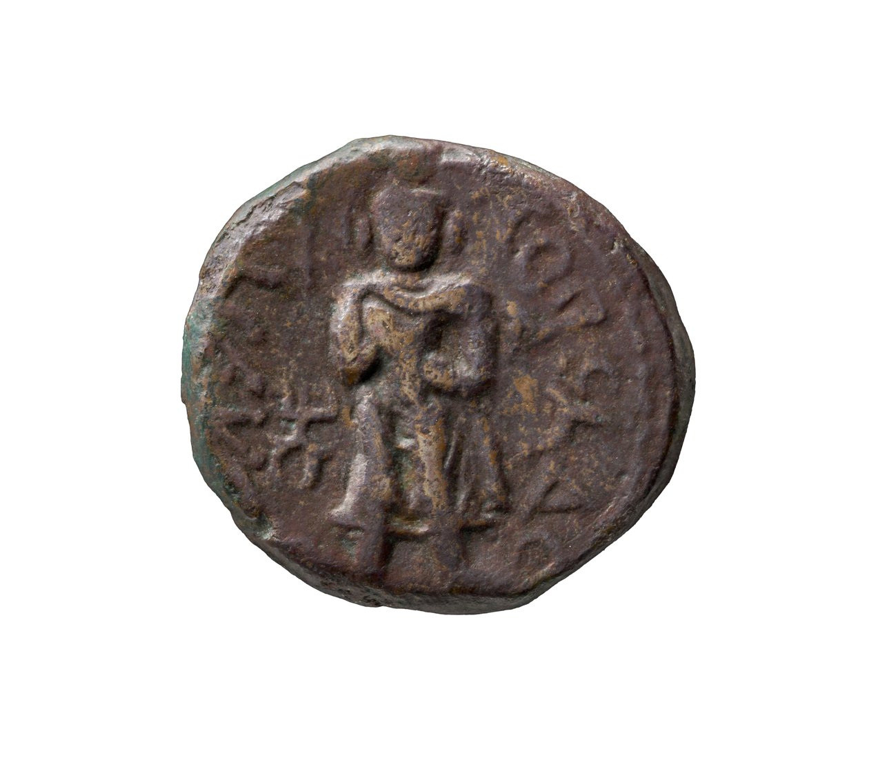 Kushan Coin, AD 127-155 (kupari) tekijältä Indian School
