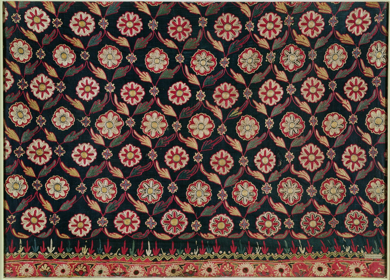 Kutch-kirjontahame, Bombay State, Intia tekijältä Indian School