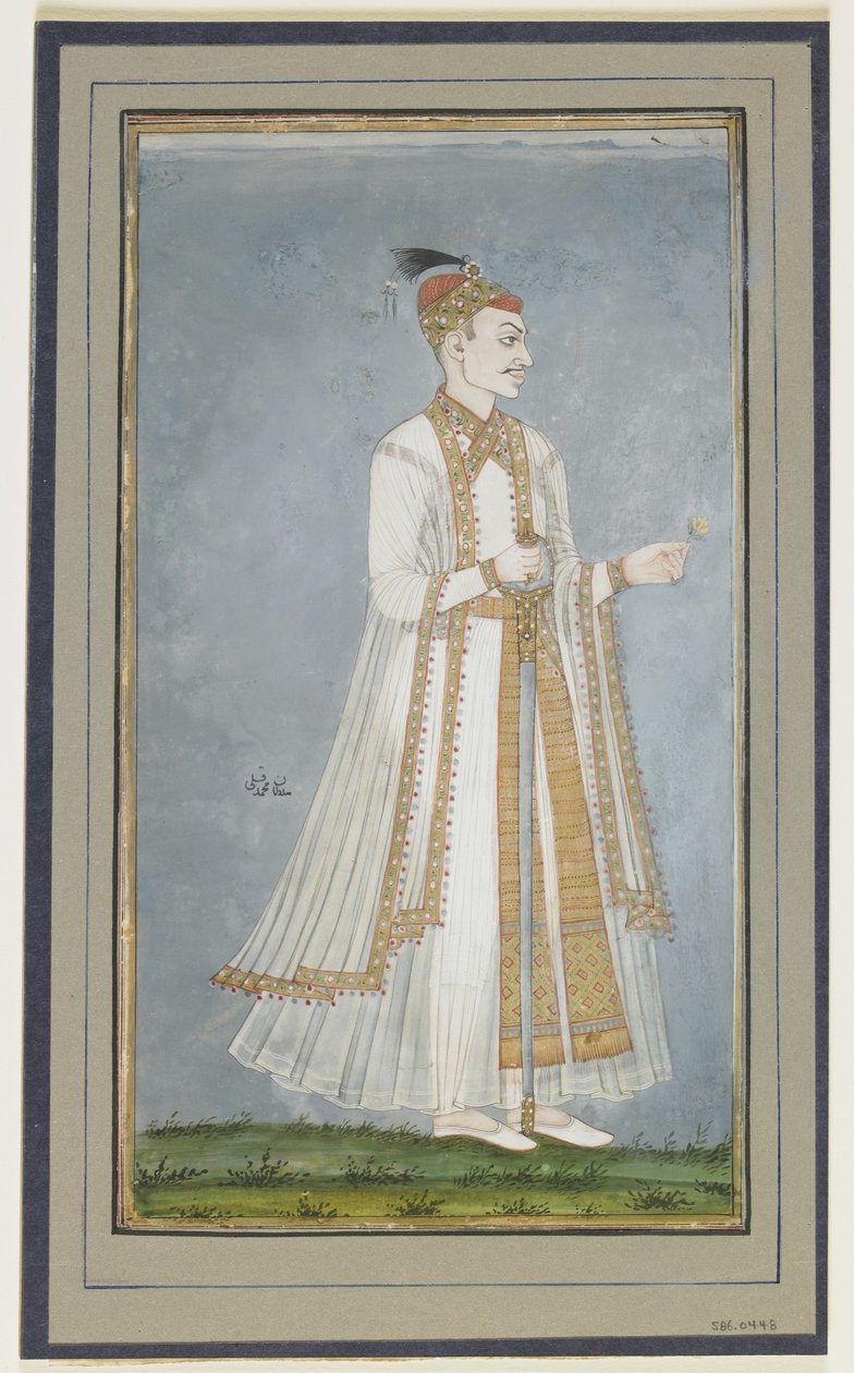 Muhammad-Quli Qutbshah, Albumin folio maalauksella, n. 1900 tekijältä Indian School