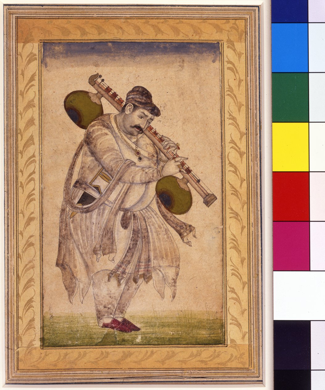 Naubat Khan, vina-soitin, 1700-luku tekijältä Indian School