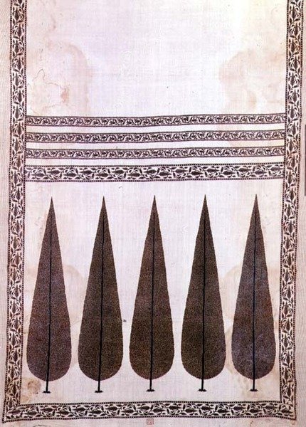 Patka Rajasthanista, 1600-1700-luku (puuvillaa) tekijältä Indian School