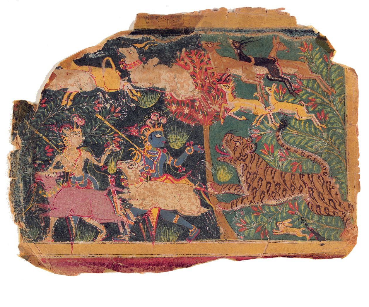 Vaarat metsässä, 1525-50 (läpinäkymätön wc paperilla) tekijältä Indian School