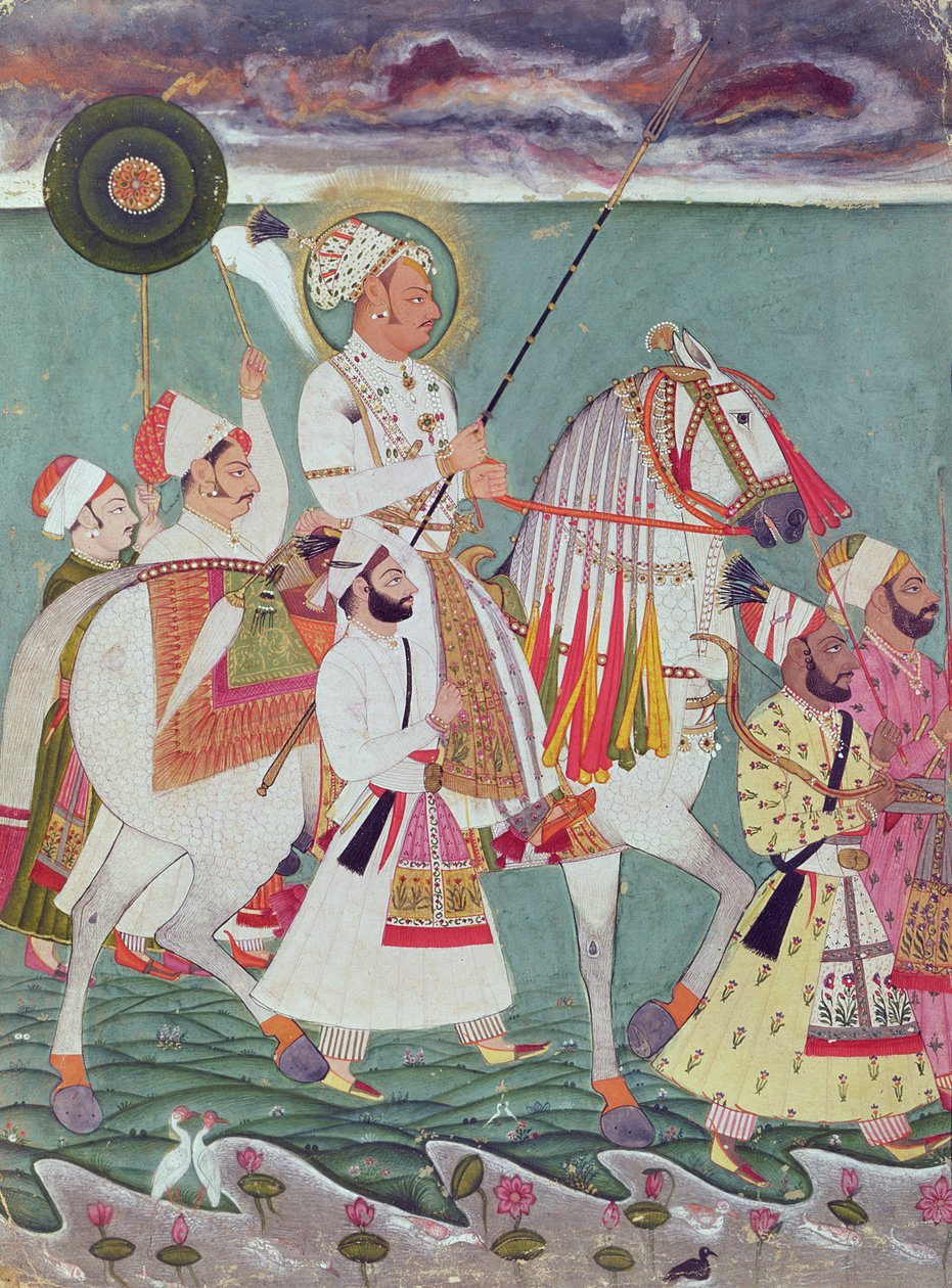 Jodhpurin Maharaja Ajit Singhin muotokuva (1678-1724) tekijältä Indian School