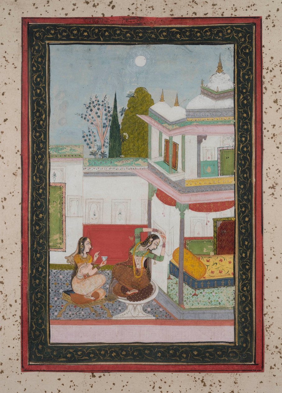 Ensimmäinen Ragini, noin 1790 tekijältä Indian School