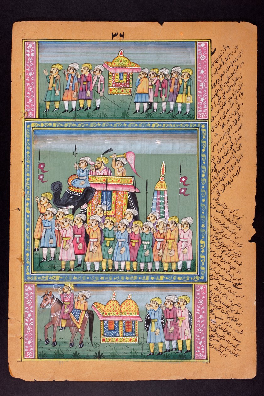 Rajasthanin miniatyyrimaalaus tekijältä Indian School