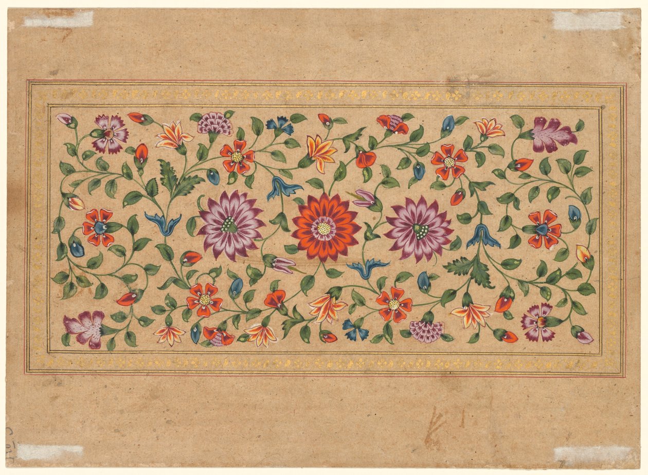 Scrolling Floral Vines, 1755 tekijältä Indian School