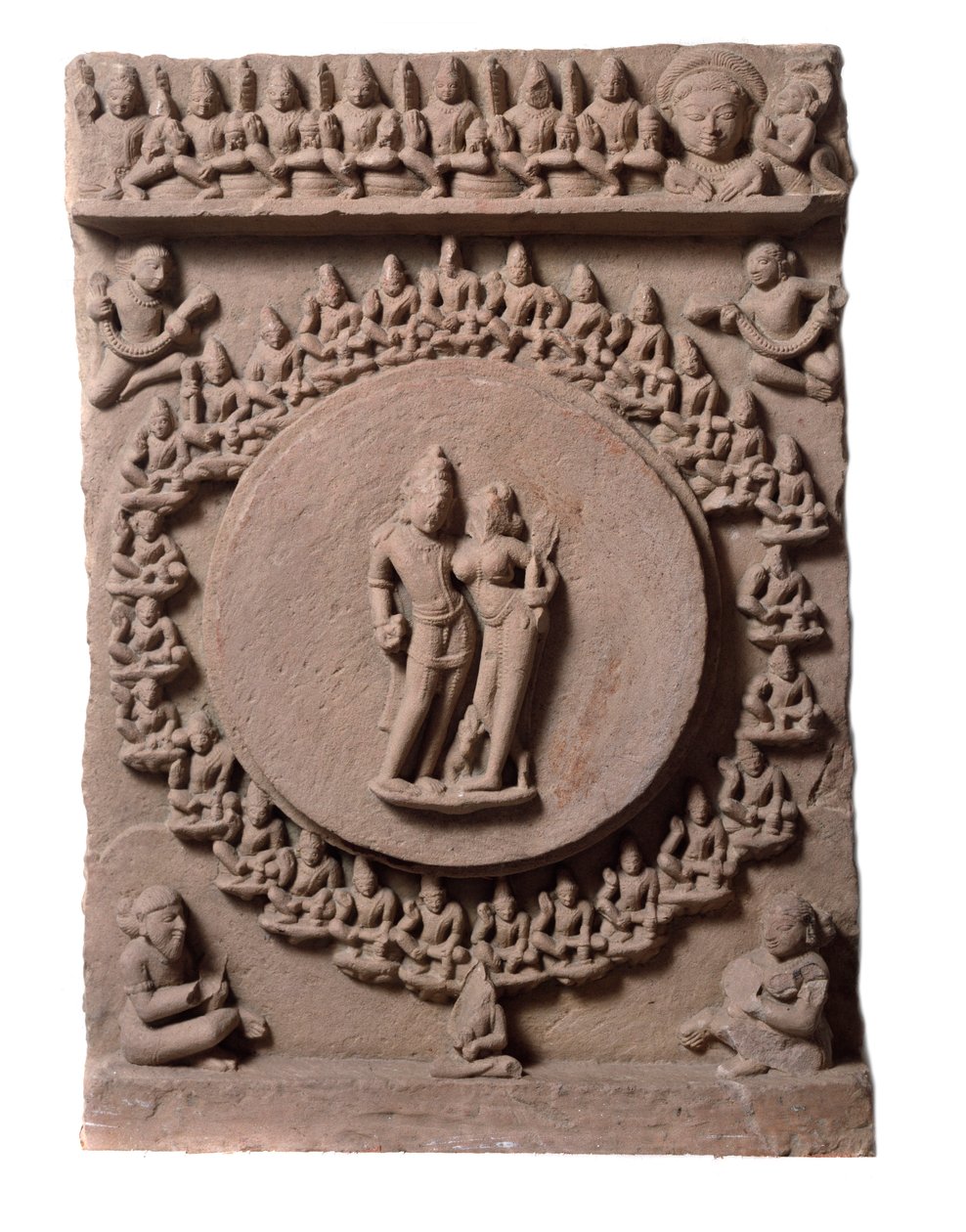 Shiva Parvati, Makarandanagarista (relief, 9.-10. vuosisata) tekijältä Indian School
