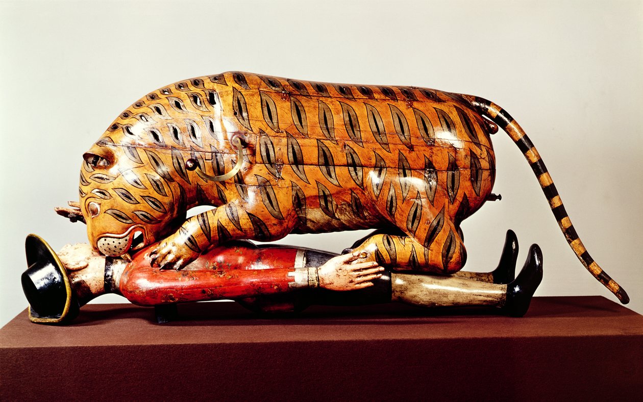 Tipus Tiger, n. 1790 (puu) tekijältä Indian School