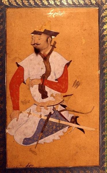 Turkomaaninen vanki, suuresta Clive-albumista, 1500-luku tekijältä Indian School