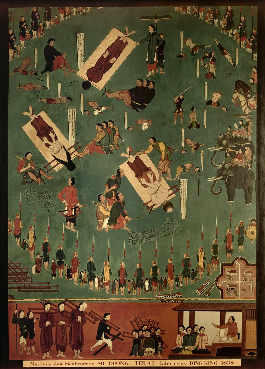 Siunatun Mai, Duong ja Trust st Tongling, Kiina marttyyrikuolema vuonna 1838 1838 tekijältä Indo Chinese School