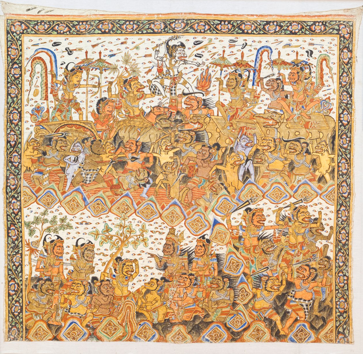 Ramayana (balilainen väri kankaalle) tekijältä Indonesian Indonesian