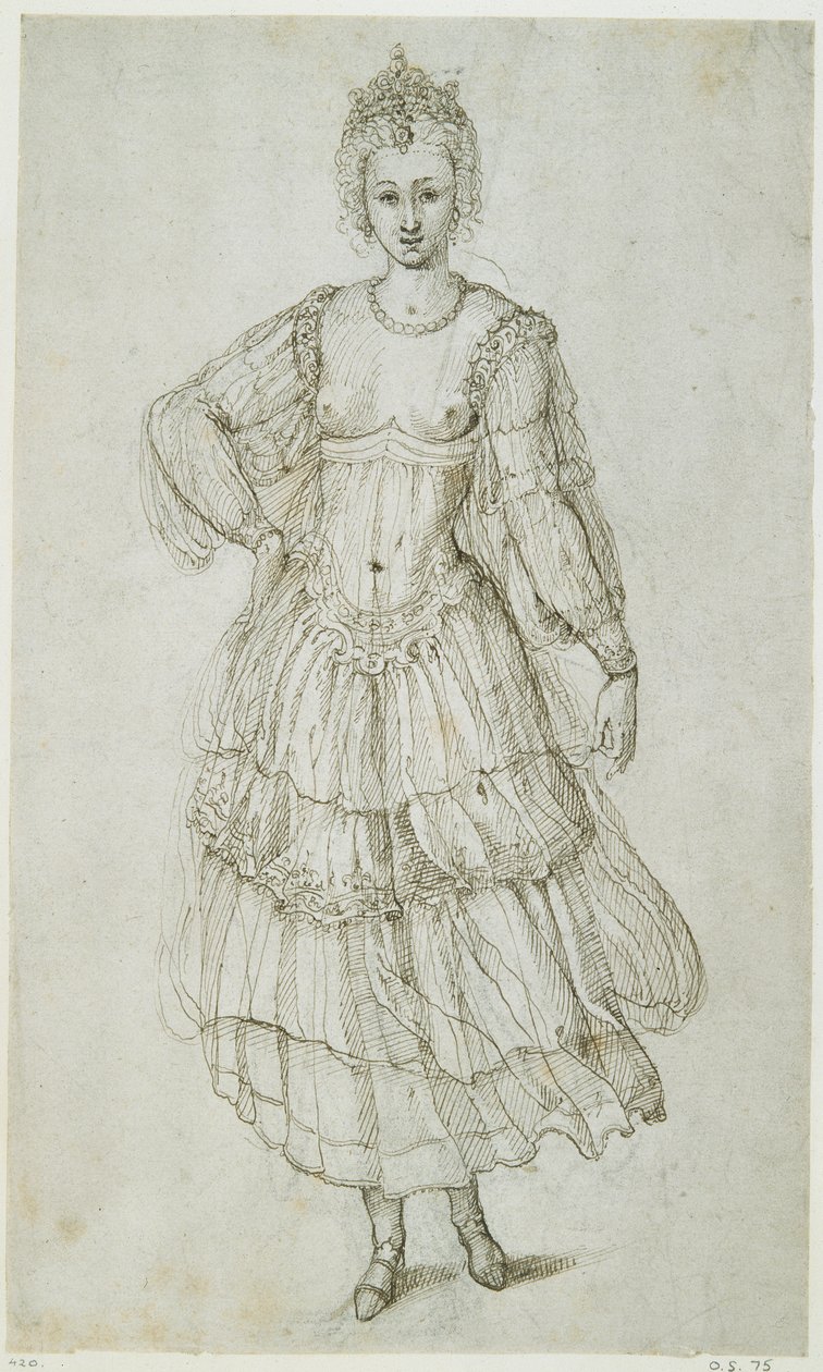 A Daughter of the Morn, n. 1611 (kynä ja muste paperille) tekijältä Inigo Jones