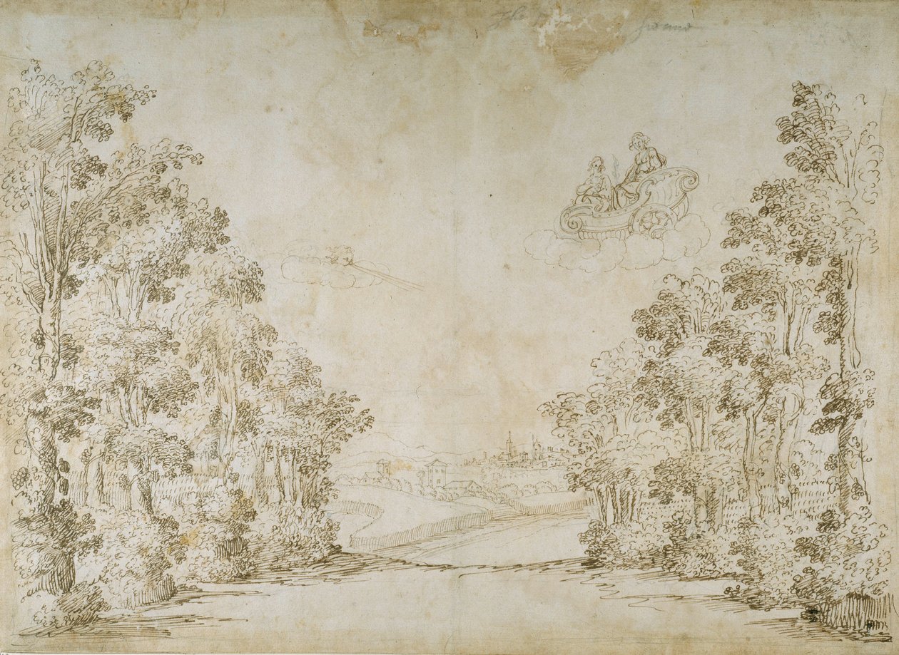 Rauhallinen maa (kynä ja muste paperille) tekijältä Inigo Jones