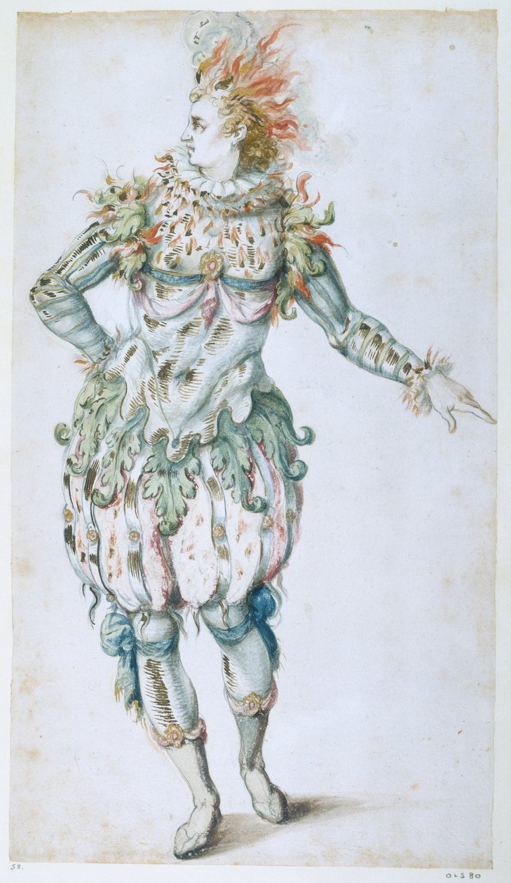 Star Masquer (akvarelli paperille) tekijältä Inigo Jones