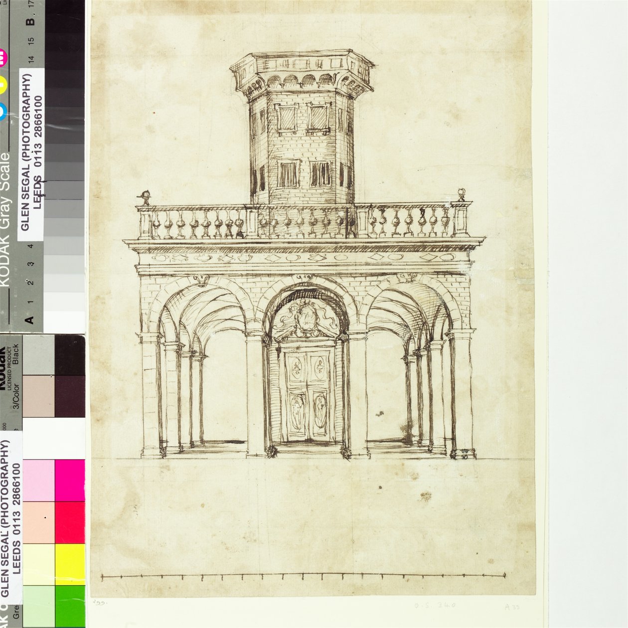Suunnitelma Palace of Famelle, Britannia Triumphansin hovimaskista tekijältä Inigo Jones