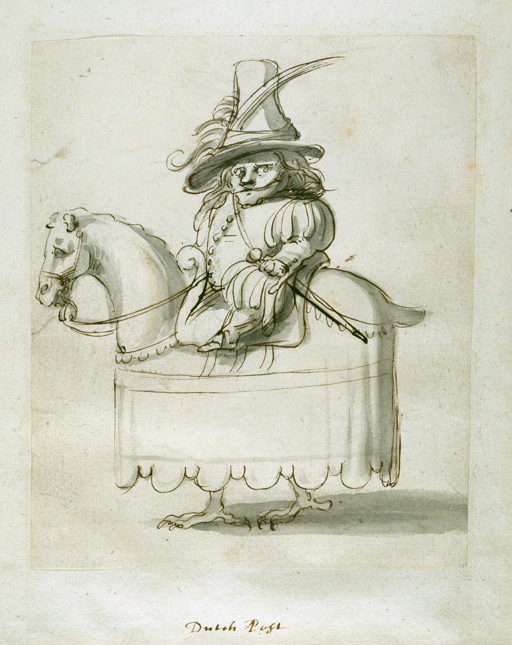 hollantilainen sivu (kynä ja muste paperille) tekijältä Inigo Jones