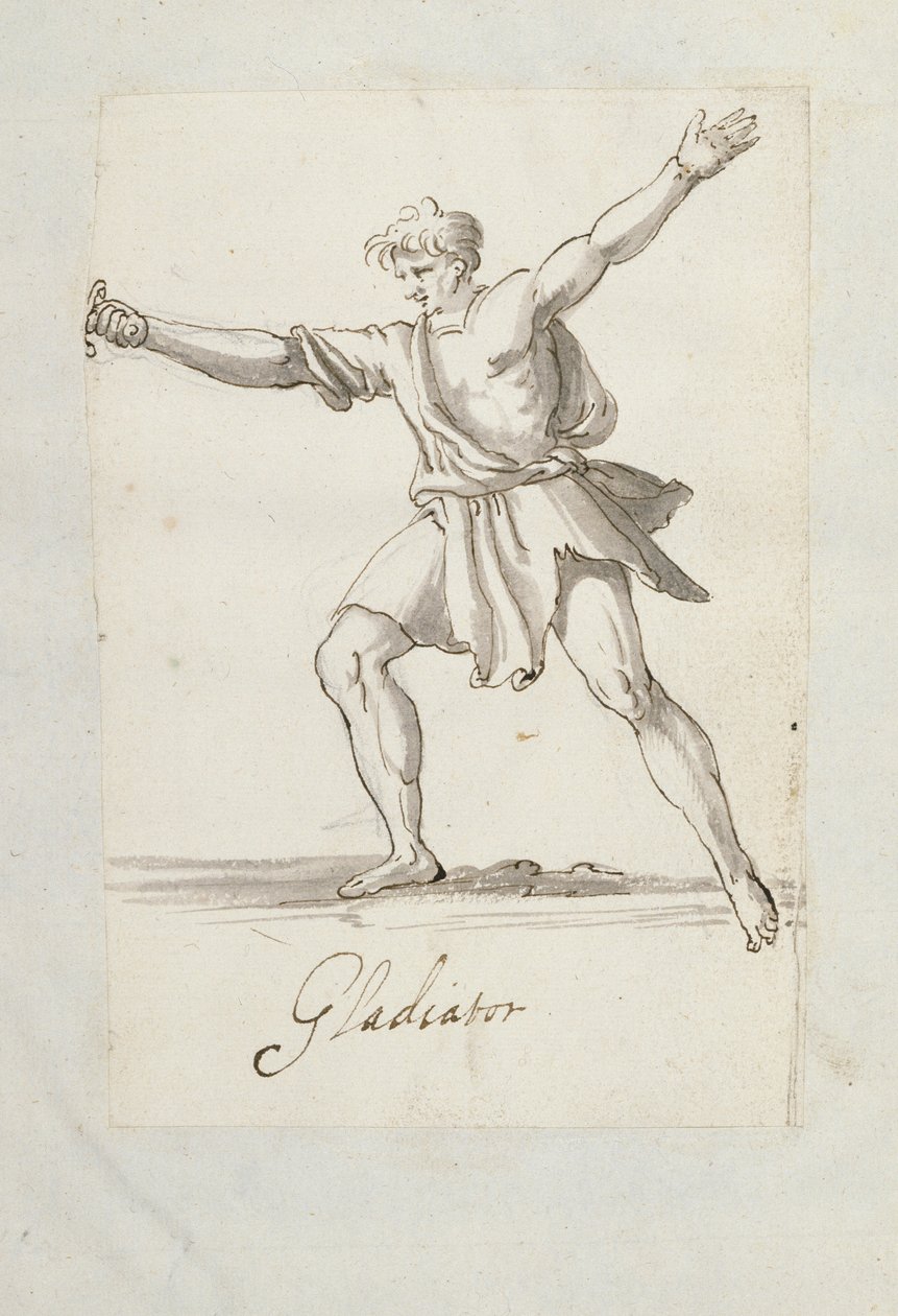 Gladiaattori (kynä ja muste paperille) tekijältä Inigo Jones